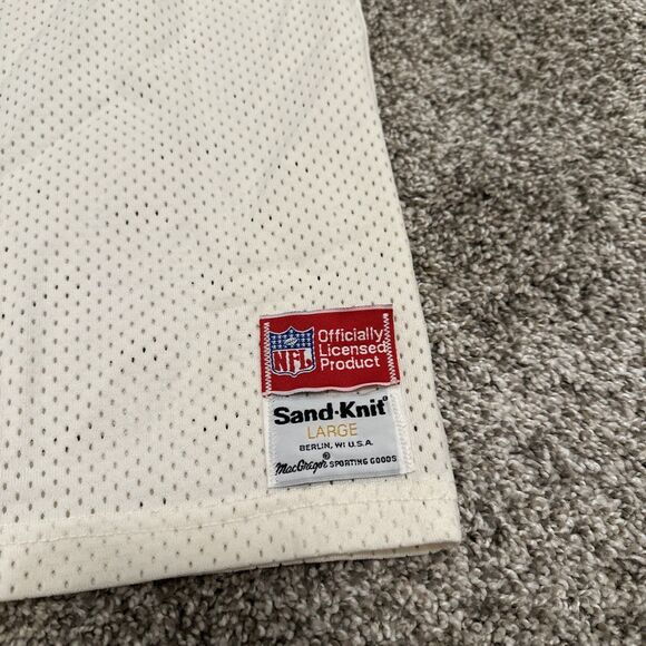 Vintage 80s Chicago Bears NFL Jersey #50 Mike Singletary Size Large Sandknit - Picture 2 of 9